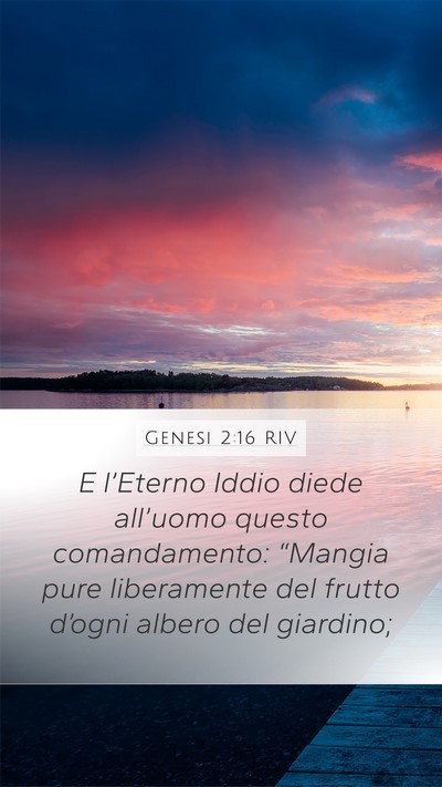 Genesi 2:16 RIV Bible Verse Image