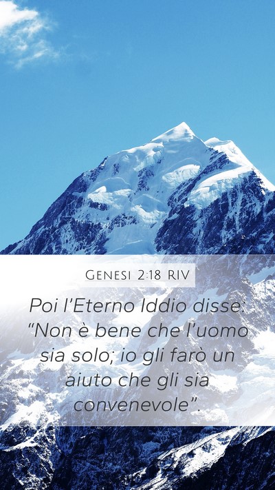 Genesi 2:18 RIV Bible Verse Image