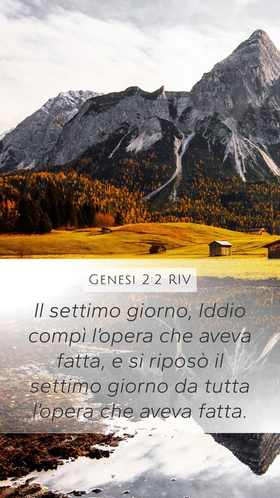 Genesi 2:2 RIV Bible Verse Image