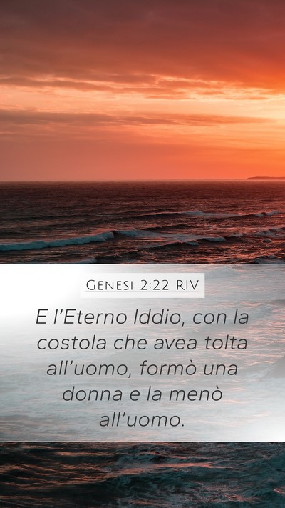 Genesi 2:22 RIV Bible Verse Image