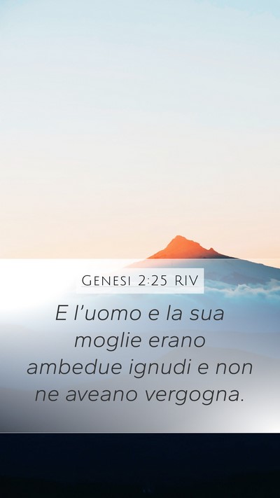 Genesi 2:25 RIV Bible Verse Image