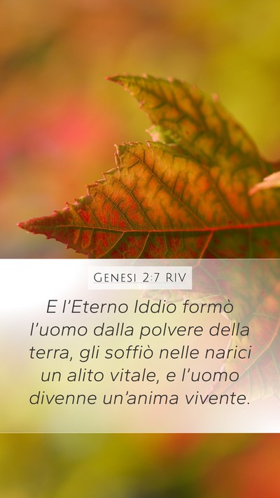 Genesi 2:7 RIV Bible Verse Image