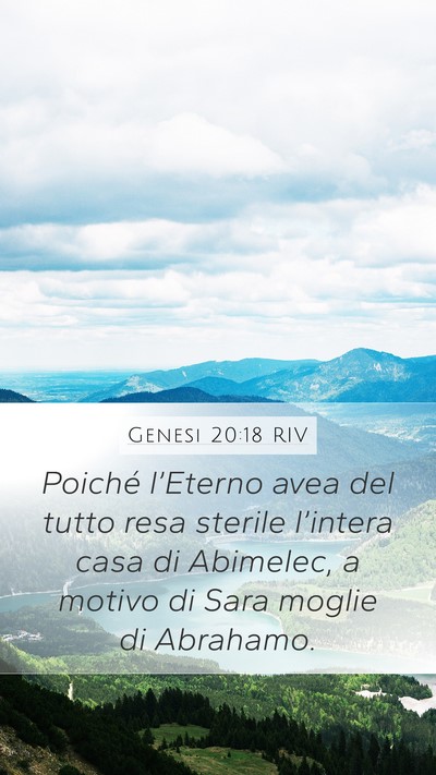 Genesi 20:18 RIV Bible Verse Image