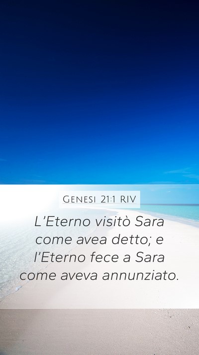 Genesi 21:1 RIV Bible Verse Image