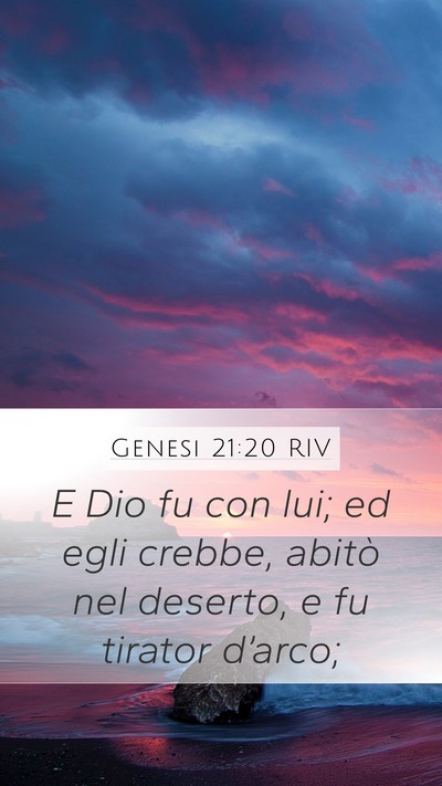 Genesi 21:20 RIV Bible Verse Image