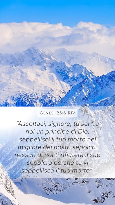 Genesi 23:6 RIV Bible Verse Image