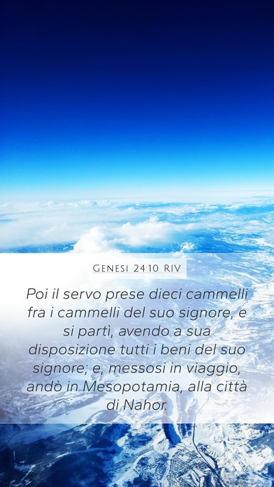 Genesi 24:10 RIV Bible Verse Image