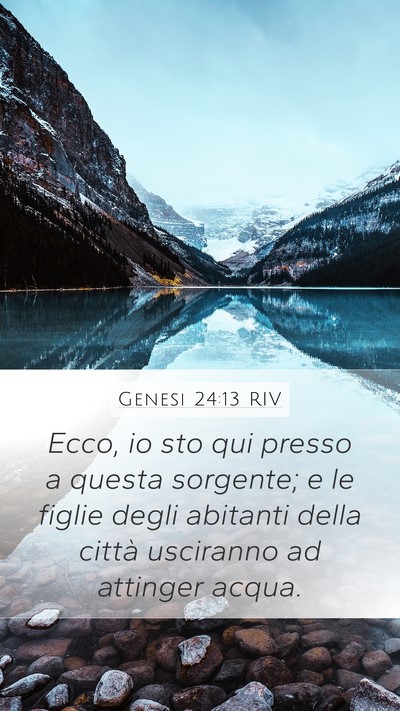 Genesi 24:13 RIV Bible Verse Image