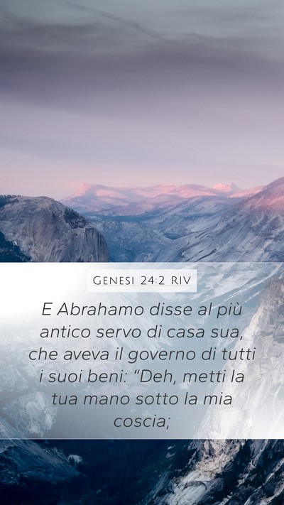 Genesi 24:2 RIV Bible Verse Image