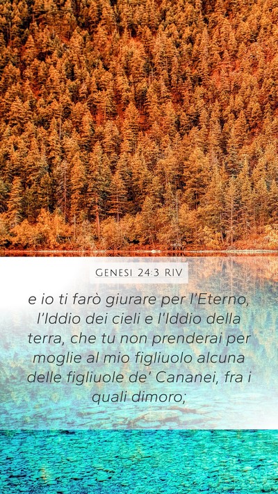 Genesi 24:3 RIV Bible Verse Image