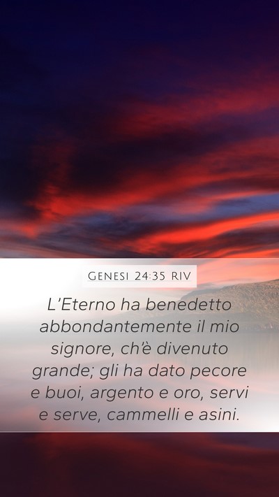 Genesi 24:35 RIV Bible Verse Image