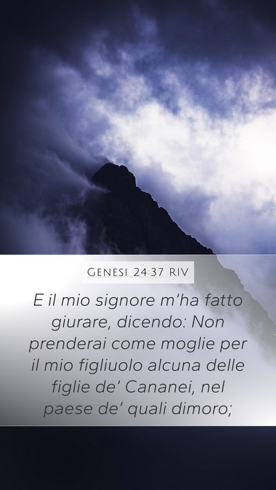 Genesi 24:37 RIV Bible Verse Image