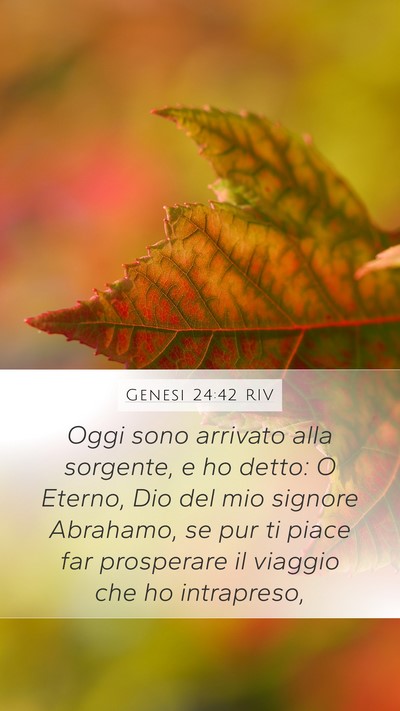 Genesi 24:42 RIV Bible Verse Image