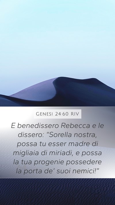 Genesi 24:60 RIV Bible Verse Image