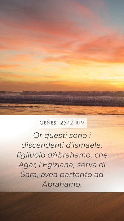 Genesi 25:12 RIV Bible Verse Image