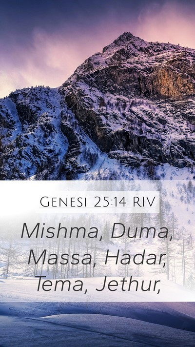 Genesi 25:14 RIV Bible Verse Image