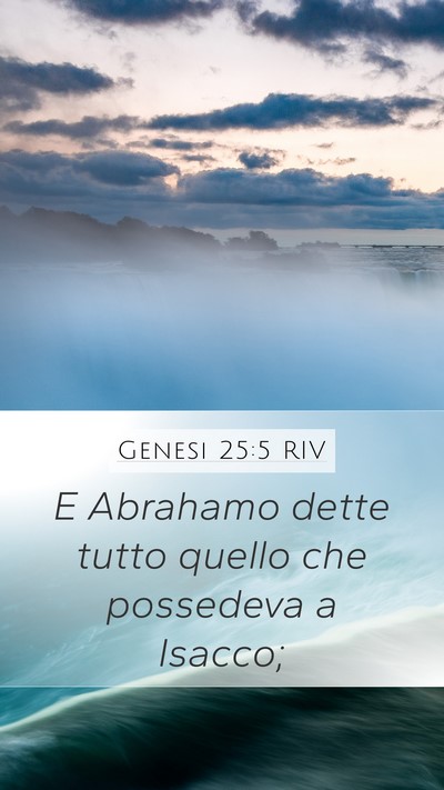 Genesi 25:5 RIV Bible Verse Image