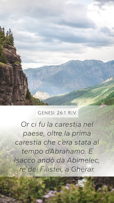 Genesi 26:1 RIV Bible Verse Image