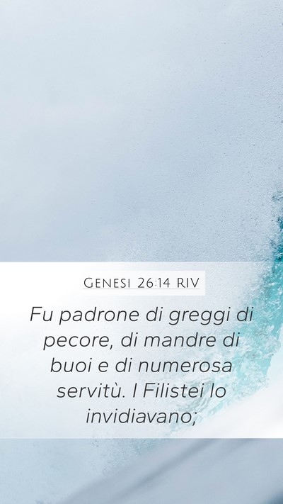 Genesi 26:14 RIV Bible Verse Image