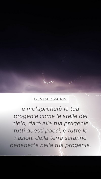 Genesi 26:4 RIV Bible Verse Image
