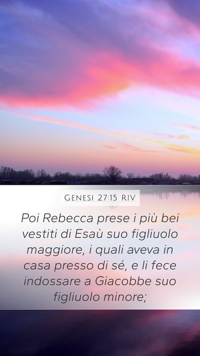 Genesi 27:15 RIV Bible Verse Image