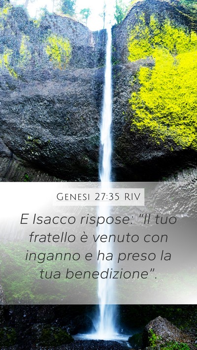 Genesi 27:35 RIV Bible Verse Image
