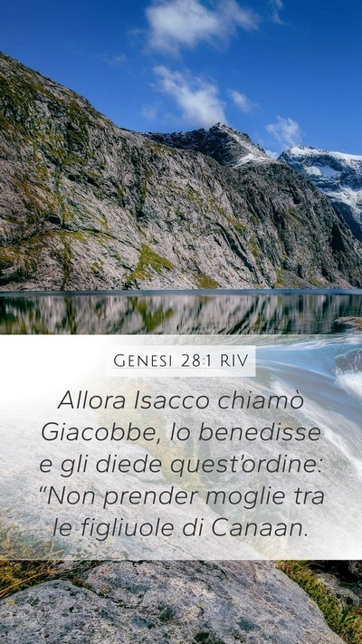 Genesi 28:1 RIV Bible Verse Image