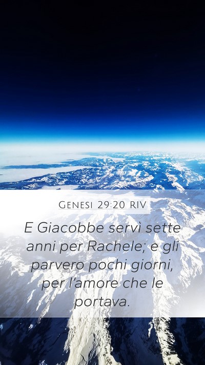 Genesi 29:20 RIV Bible Verse Image
