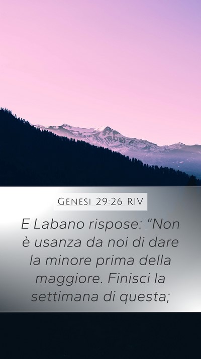 Genesi 29:26 RIV Bible Verse Image