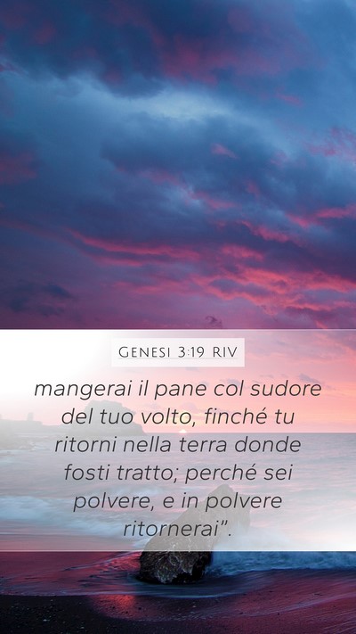 Genesi 3:19 RIV Bible Verse Image
