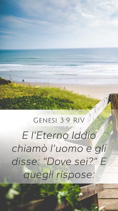 Genesi 3:9 RIV Bible Verse Image