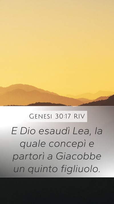 Genesi 30:17 RIV Bible Verse Image