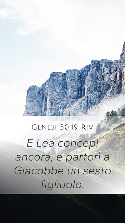 Genesi 30:19 RIV Bible Verse Image