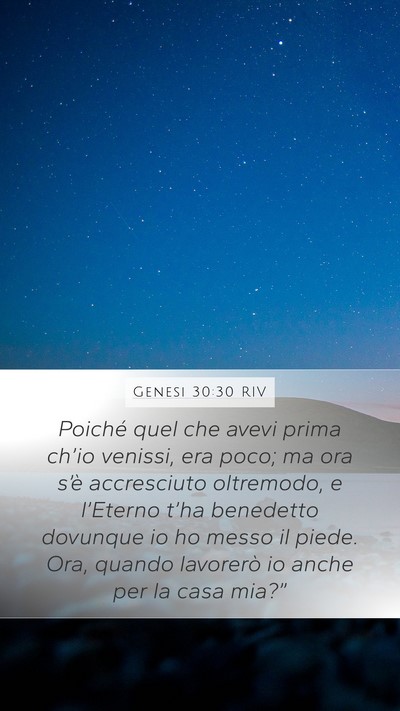 Genesi 30:30 RIV Bible Verse Image