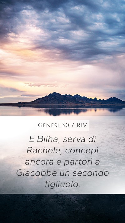 Genesi 30:7 RIV Bible Verse Image