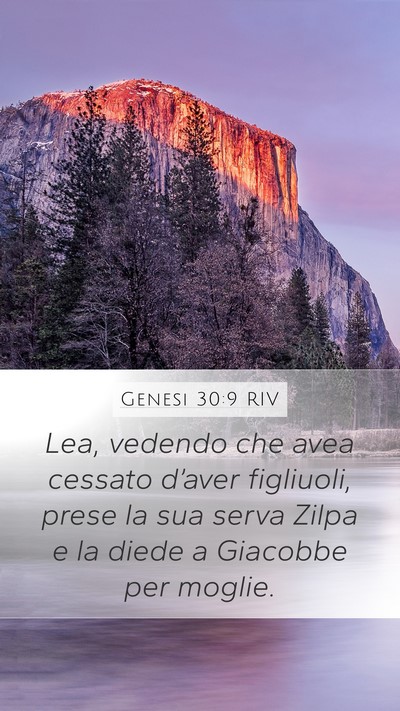 Genesi 30:9 RIV Bible Verse Image