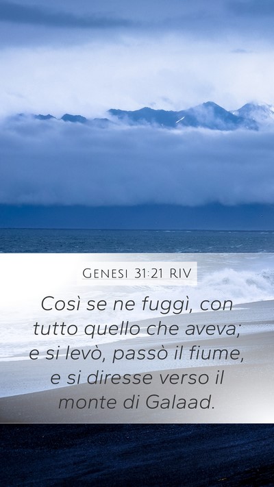 Genesi 31:21 RIV Bible Verse Image