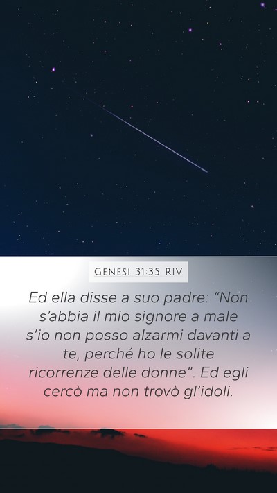 Genesi 31:35 RIV Bible Verse Image