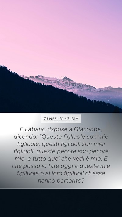Genesi 31:43 RIV Bible Verse Image