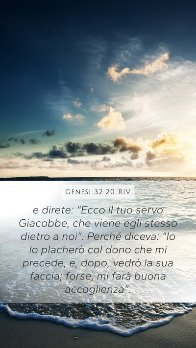 Genesi 32:20 RIV Bible Verse Image