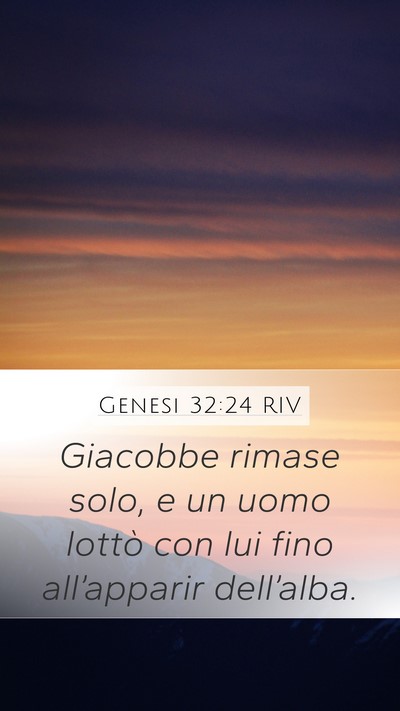 Genesi 32:24 RIV Bible Verse Image