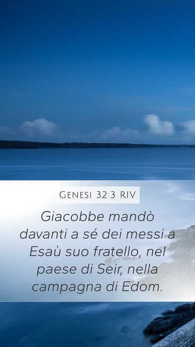 Genesi 32:3 RIV Bible Verse Image