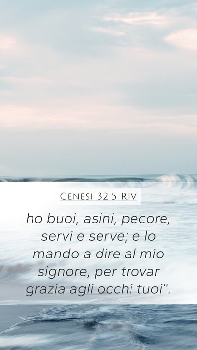 Genesi 32:5 RIV Bible Verse Image