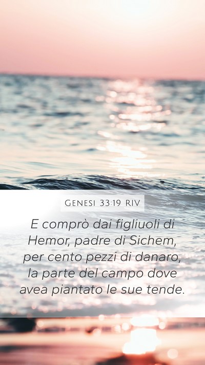 Genesi 33:19 RIV Bible Verse Image