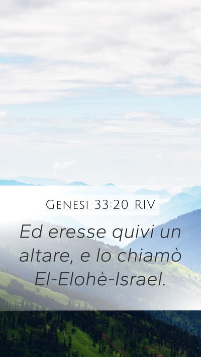 Genesi 33:20 RIV Bible Verse Image