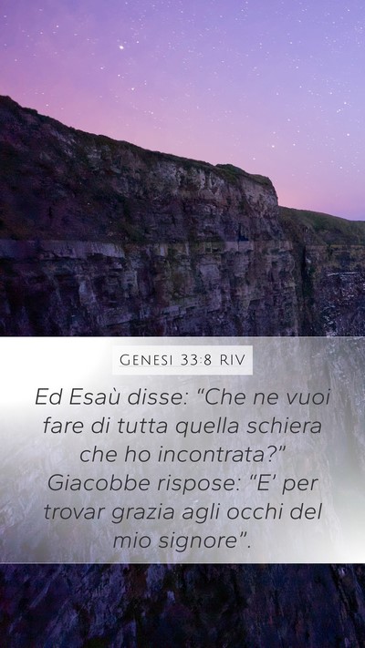 Genesi 33:8 RIV Bible Verse Image