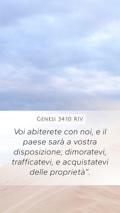 Genesi 34:10 RIV Bible Verse Image