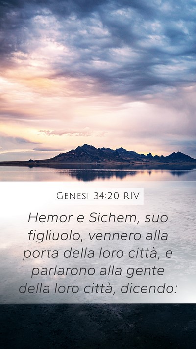 Genesi 34:20 RIV Bible Verse Image