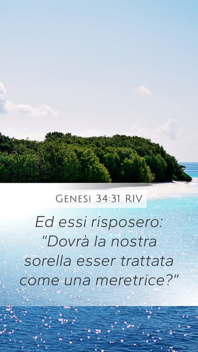 Genesi 34:31 RIV Bible Verse Image
