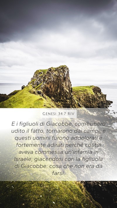 Genesi 34:7 RIV Bible Verse Image